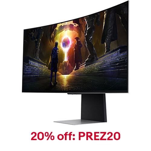 Samsung 34" Odyssey OLED G8 Ultra-WQHD 175Hz 0.03ms Curved Gaming Monitor