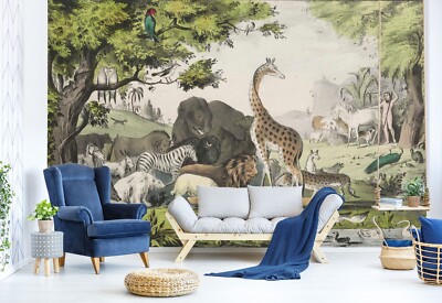 3D Forest Animals A1601 Wallpaper Wall Mural Self-adhesive Andrea Haase Amy