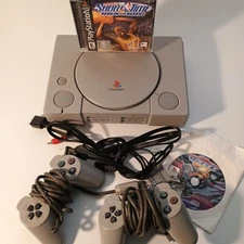 Official Sony PlayStation 1 Workin  Complete w 2 Controllers! ~ Fast Shipping! 