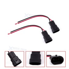 9005 9006 H10 Male Sockets Wire Harness Adapters For Fog Driving Light LED Bulbs