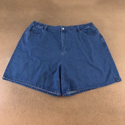 Shiny By Nature Women's Size 4XL Dark Wash Love At First Sight Denim Shorts New