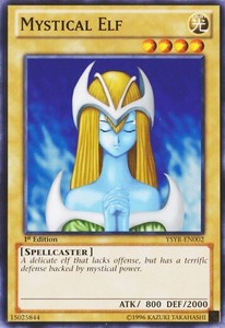 Mystical Elf - YSYR-EN002 - Common - 1st Edition x3 - Near Mint