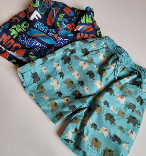 Gymboree 6-12 Monate Badeshorts Set Surf Sand Elefantenblau Neu mit Etikett - Bild 2 von 2