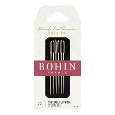Bohin Special Felt Patchwork and Quilting Needles (6pk) - Size 22