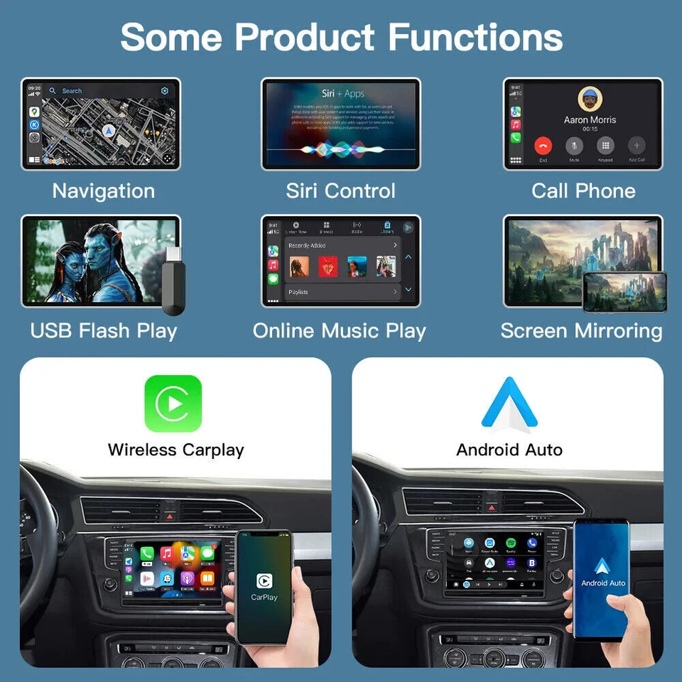 Wireless Carplay/Android Auto Box Für Volkswagen Skoda Octavia A5 Golf 7 MIB&2 - Bild 4 von 4