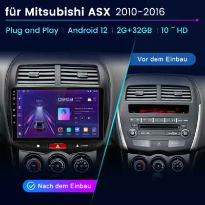 2G+64G Android 13  Für VW Mitsubishi ASX 2010 2011 2012-2016Carplay Autoradio