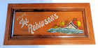 Vintage The Robinsons Family Sign Hand Painted Wood Plaque Wall Hanging