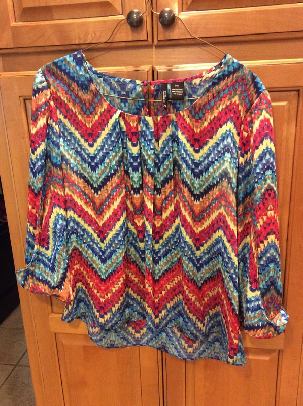 New Directions Petite XL Mutli-Colorful Pretty Blouse