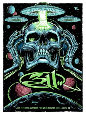 311 Poster 7/29/2018 Chula Vista CA Signed & Numbered #14/40