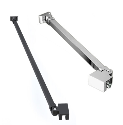 Haltestange für Duschwand Stabilisator Winkel flexibel 180° für Glasstärke 5-8mm