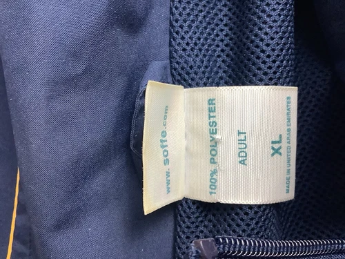 Soffe Navy Jacket Sz XL Full Zip Light Weight image 3