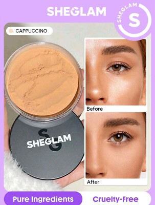SHEGLAM Baked Glow Setting Powder - Cappuccino Oil Control lose 
