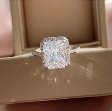 925 Sterling Silver Ring Clear Stone BRAND NEW FREE SHIP