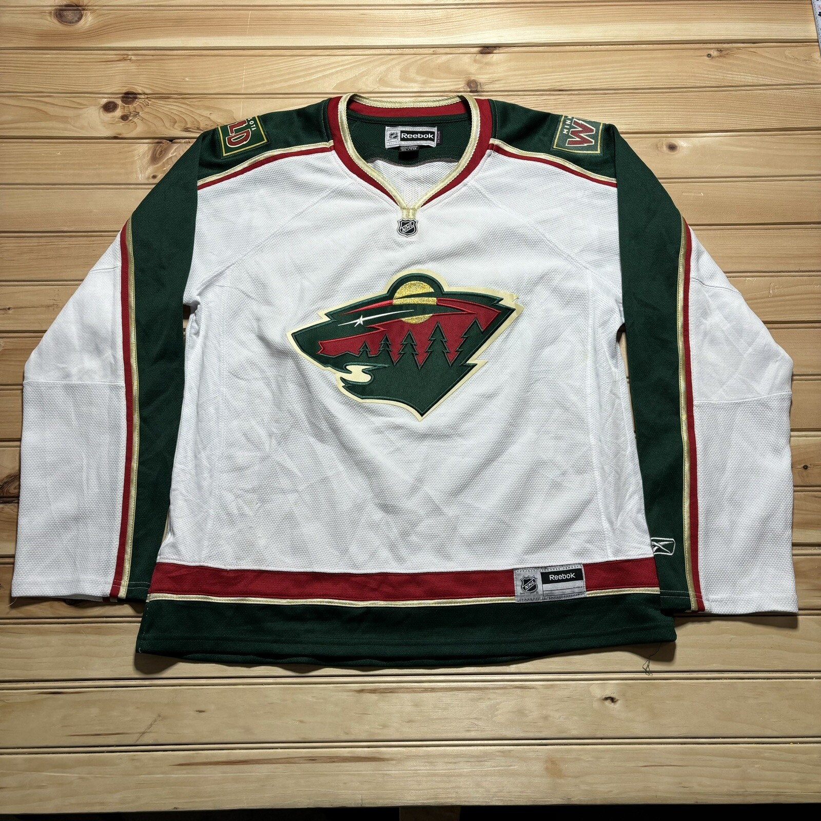 Reebok Minnesota Wild NHL Hockey Jersey Logo Blank Womens Size XL White