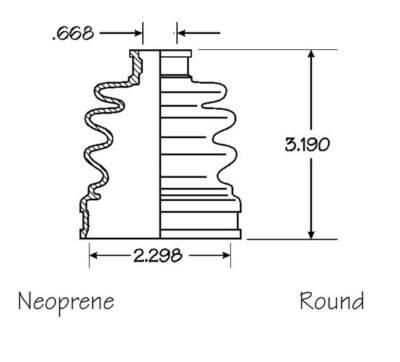 Caltric Front Axle Inner Outer Cv Boot Kit Copatible With Kawasaki