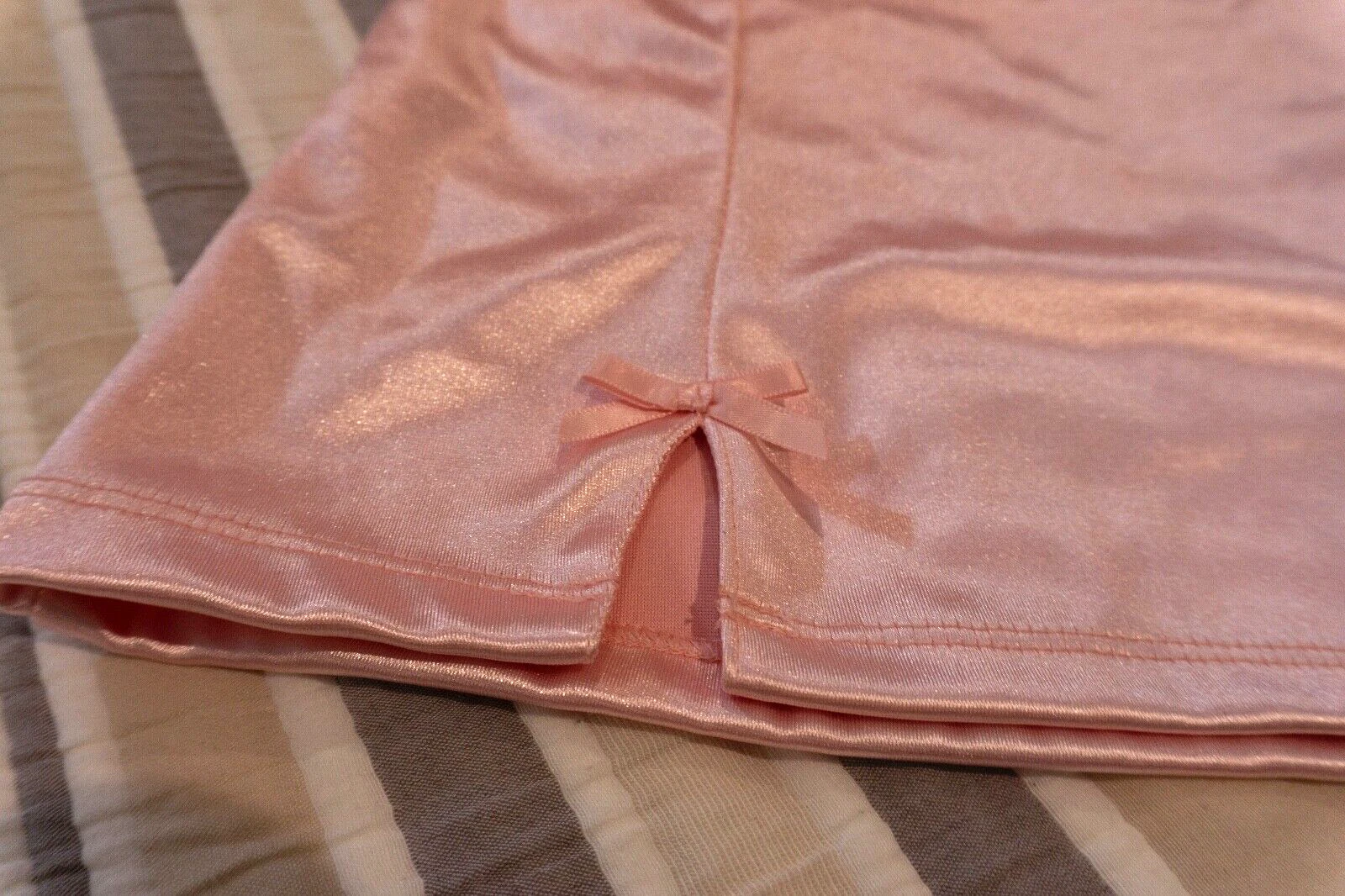 VALENTINO Vestito babydoll rosa taglia S di sugar thrillz con spalline e fiocchi regolabili