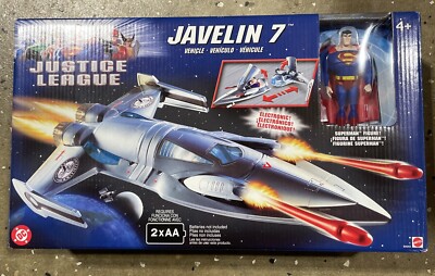 Justice League Javlin 7 Space ship with Superman Action Figure | eBay
