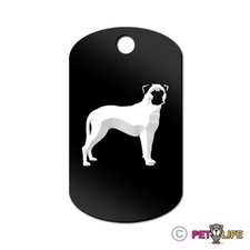 Bullmastiff Engraved Keychain GI Tag dog Many Colors