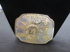 100 Years of Liberty 1886-1986 Belt Buckle Statue of Liberty USA Vintage