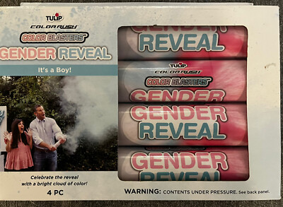 Baby Cannon Tulip Color Rush Color Blasters Gender Reveal It's A Boy! BNWT