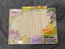 NICKELODEON FAIRLY ODD PARENTS MAGNETIC CHORE CHART MY DAILY DUTIES 52 WEEKS