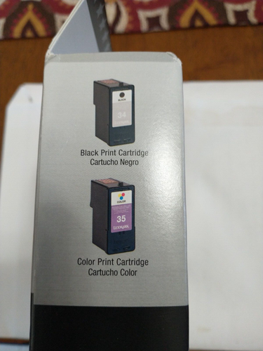 Lexmark No. 34 / 35 Twin pack Black And Color High Yield Ink Cartridges Sealed - Picture 4 of 6
