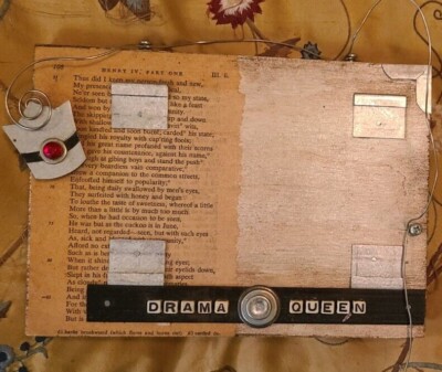 Frame, ''Drama Queen,'' Handmade,  4x6 pic, A great for you or your Drama Queen!