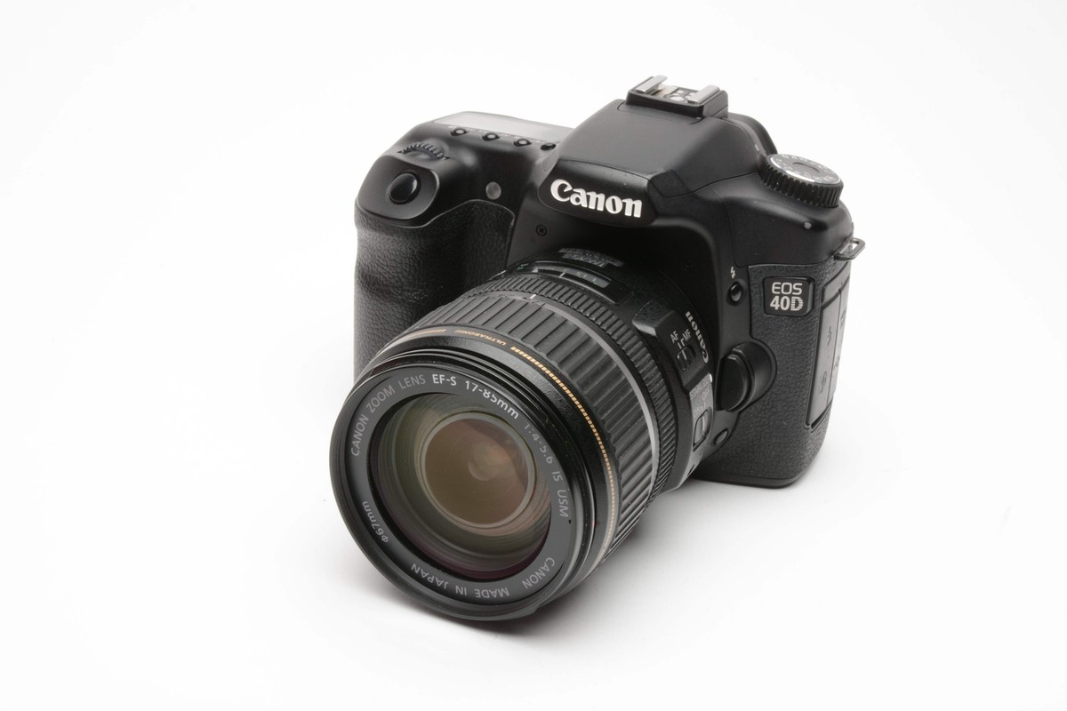 Canon EOS 40D DSLR w/17-85mm f4-5.6, Batt+charger+strap, 5001 Acts