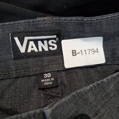Vans Men Shorts 30 Gray Cargo Ripstop Outdoor Skater Pockets | eBay