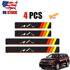 4pcs Car Door Sill Plate Protector Scuff Anti Scratch Cover For Toyota Tacoma