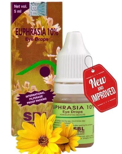 Homoeopathic Euphrasia Eye Drops For Complete Eye Care 10ml [ PACK OF 2 ] - Picture 1 of 1