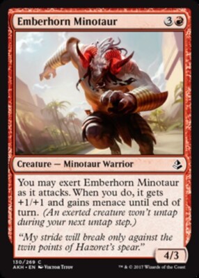 Amonkhet - Emberhorn Minotaur - Foil