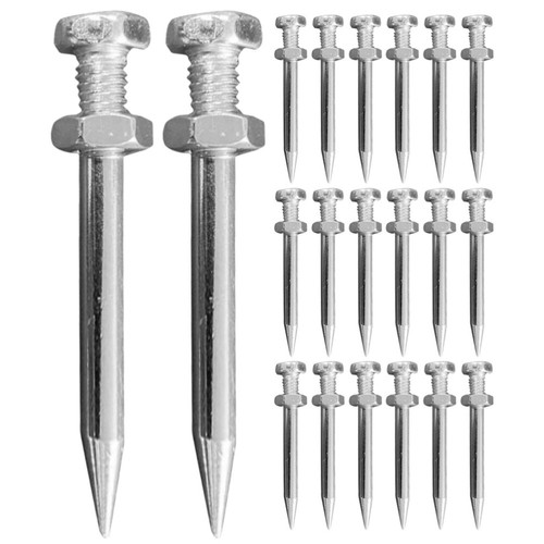40pcs Lawn Aerator Nails Aerator Shoe Spikes Aerator Pegs Metal Aerator Stake