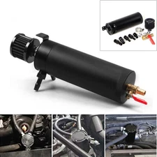 750ML Oil Catch Can Kit Universal Oil Separator Large Baffled Reservoir Tank