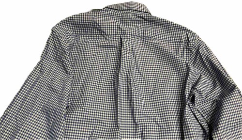 IZOD Premium Mens M Button Down Gingham Check Blue Green Long Sleeve NWT $65 - Picture 6 of 6