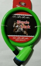 Kinghuu 36 Inch Bike Locks Cable Lock Coiled Secure Keys Bike Cable Lock Green