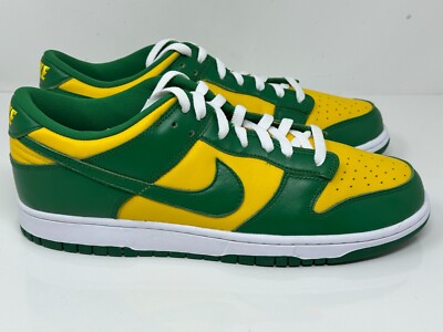 Nike Dunk Low SP  Oregon Green Yellow  Men's Size 12 NOBOXLID CU1727-700