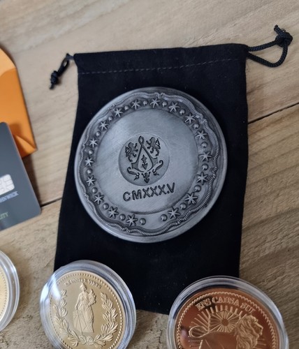 John Wick Blood Oath Marker + Adjudicator Coin Hotel Continental Coins REPLICA - Picture 5 of 13