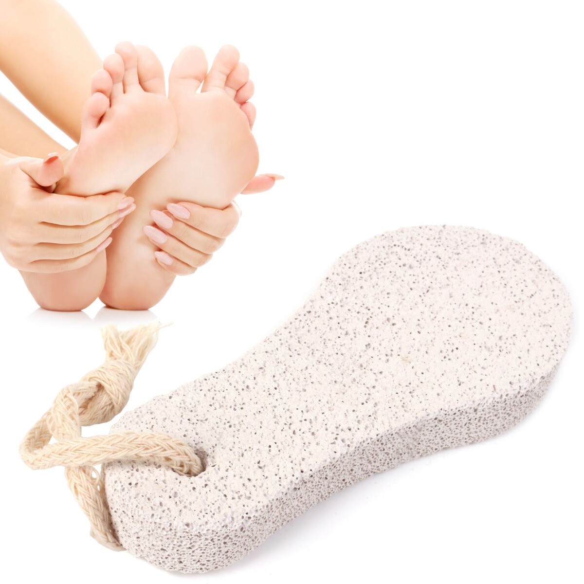 NATURAL PUMICE STONE Callus Hard Rough Skin Remover Scrubber Buffer Block  Feet