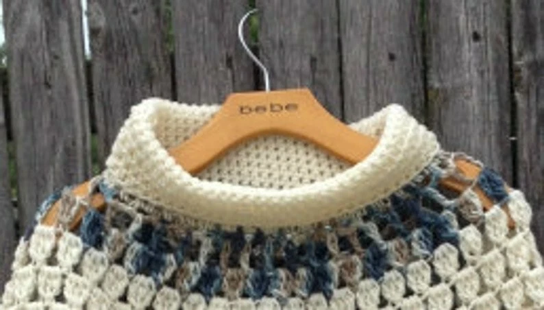 Circular Asymmetric Long Poncho Shawl Crochet IS A PRINTED PATTERN - Image 4 of 4