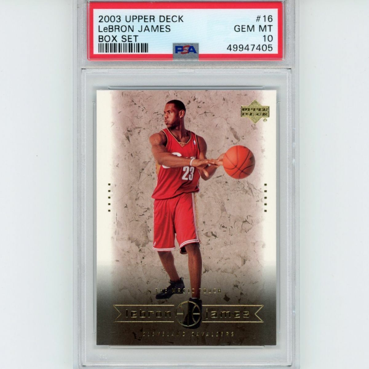 Graded 2003-04 Upper Deck LEBRON JAMES #16 Box Set Rookie 