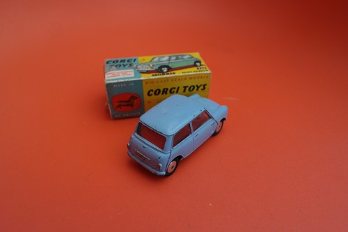 Corgi 226 Morris Mini Minor Blue Boxed Birthday Anniversary Office Toy Gift Car - Picture 5 of 12