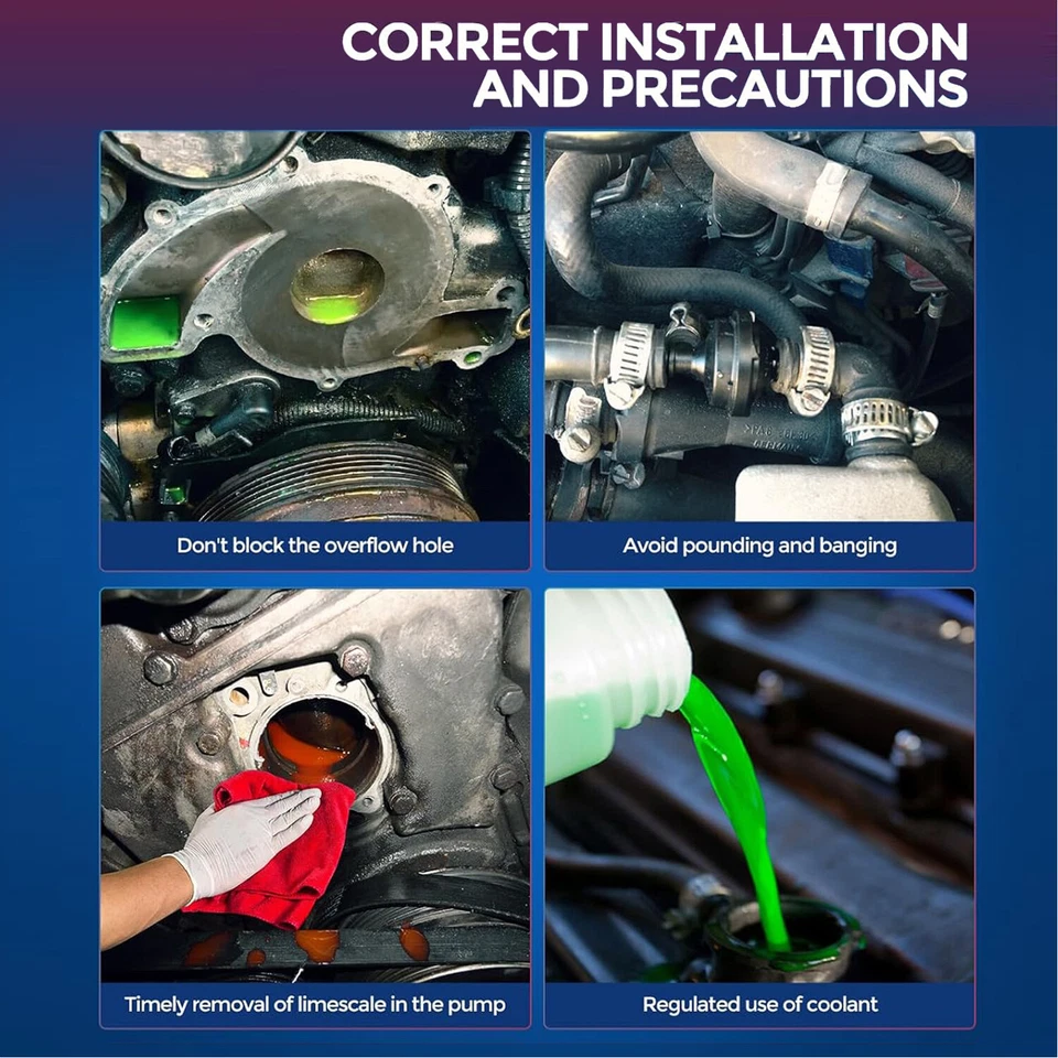 Engine Water Pump w/Gasket For 79-87 BMW 325e 325es 325i 325is 528e 528i 2.7L - Image 4 of 4