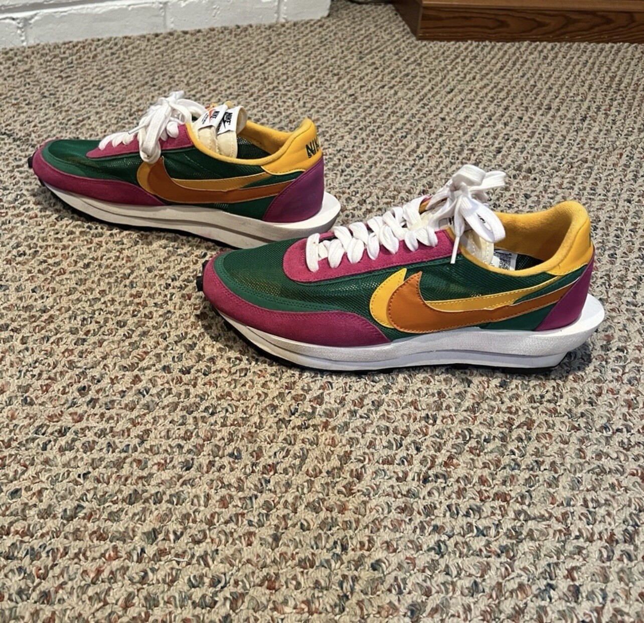 SACAI X NIKE Taglia 13 Nike LDWaffle x Sacai verde pino 2019 con scatola
