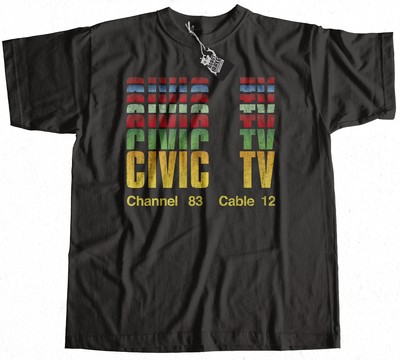 Civic TV T-Shirt 100% Premium Cotton Videodrome Inspired