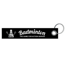 Badminton the game for action her keyring lanyard 3x16cm
