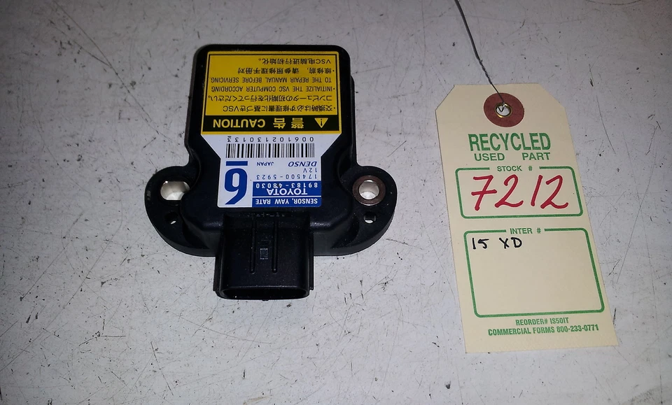Sensor de velocidad Scion xD YAW 2012 OEM 89183-48030 #7212 Foto 3 de 4