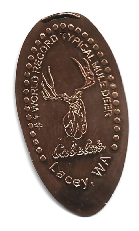 Copper elongated penny (cent) CABELA'S Lacey WA