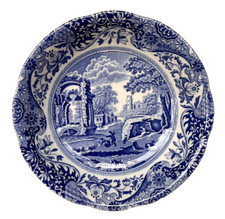 Spode Blue Italian Ascot Bowl 6.5", Made in England, EUC