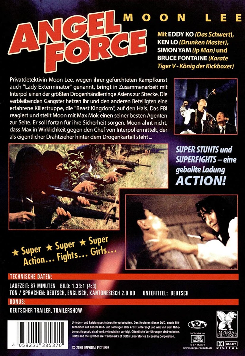 ANGEL FORCE *1991 / Uncut / Moon Lee, Ken Lo, Simon Yam* NEW